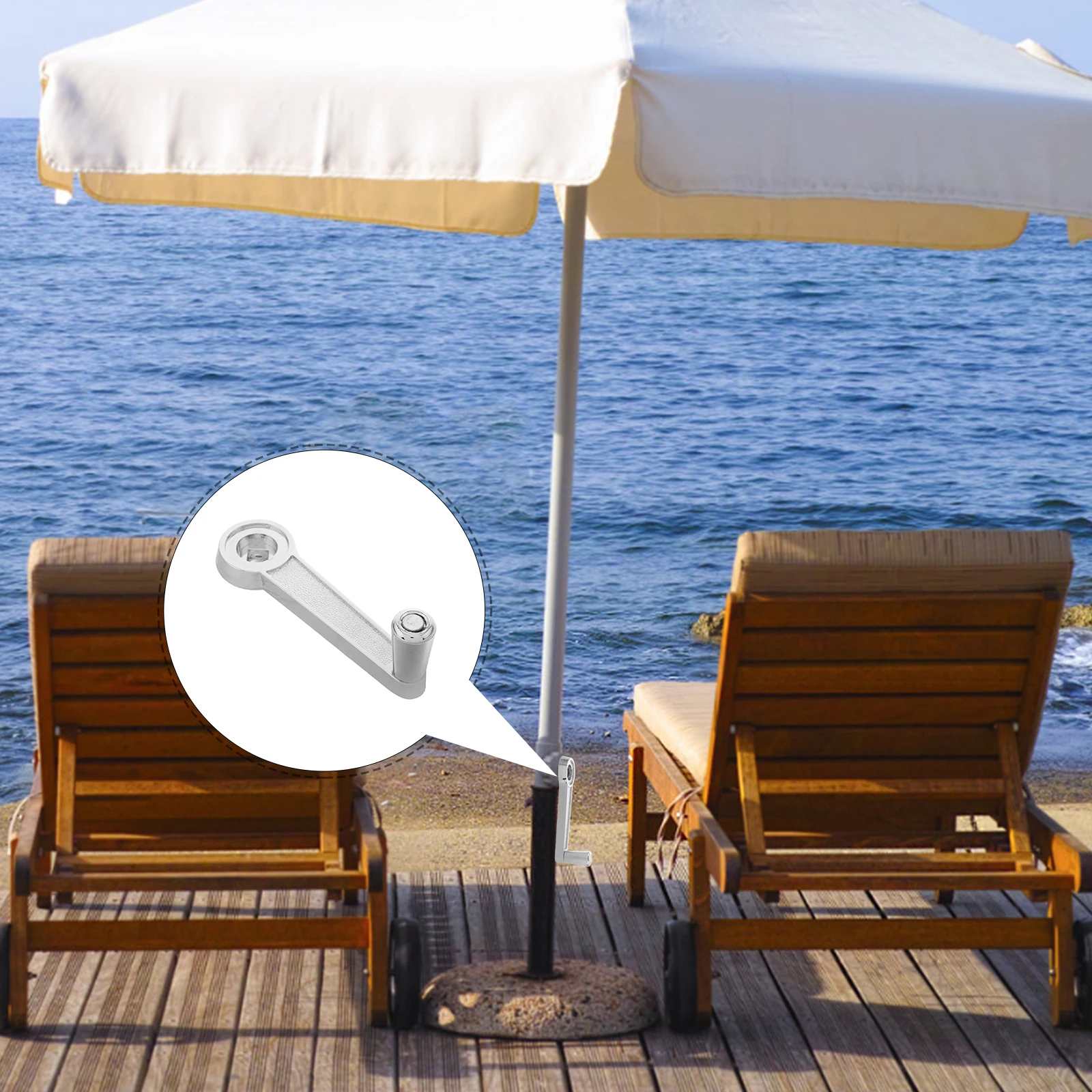 Patio Umbrella Crank Handle Outdoor Umbrella Replacement Parts Accessories For Picnic Beach Patio Courtyard Garden Beach Camping