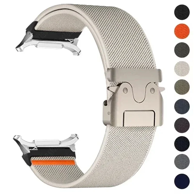 Braided Elastic Nylon Watchband - No-Gap Strap