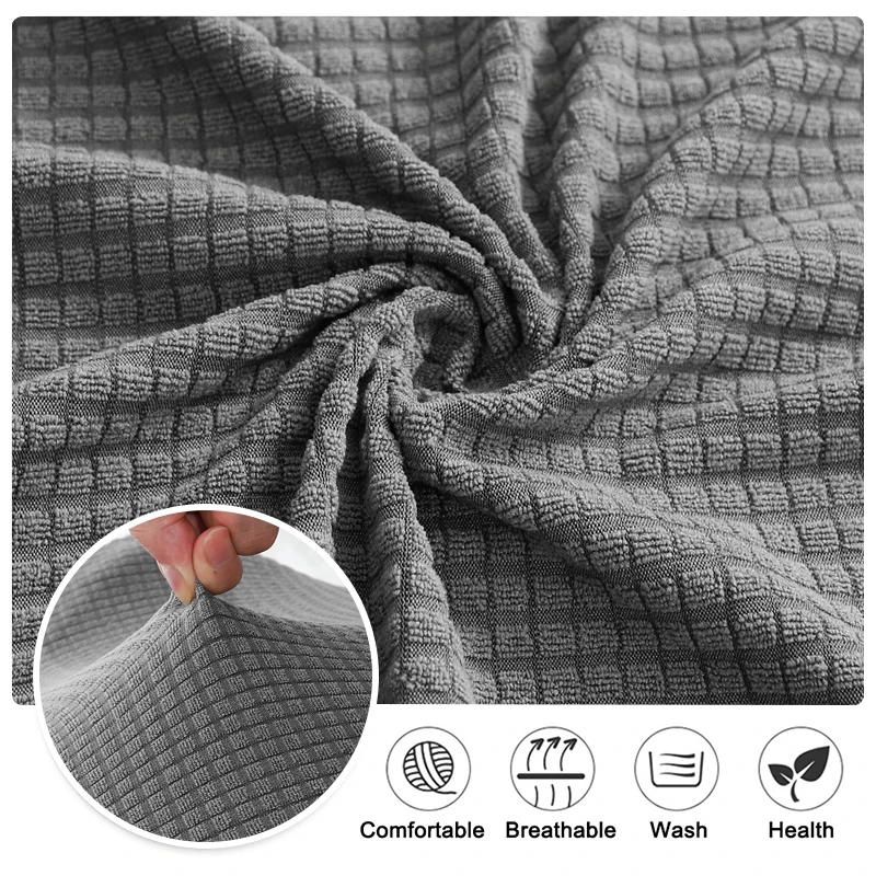 Square Ottoman Cover Stretch Ottoman Slipcover Furniture Protector Folding Storage Footrest Stool Soft Cover with Elastic Bottom 4