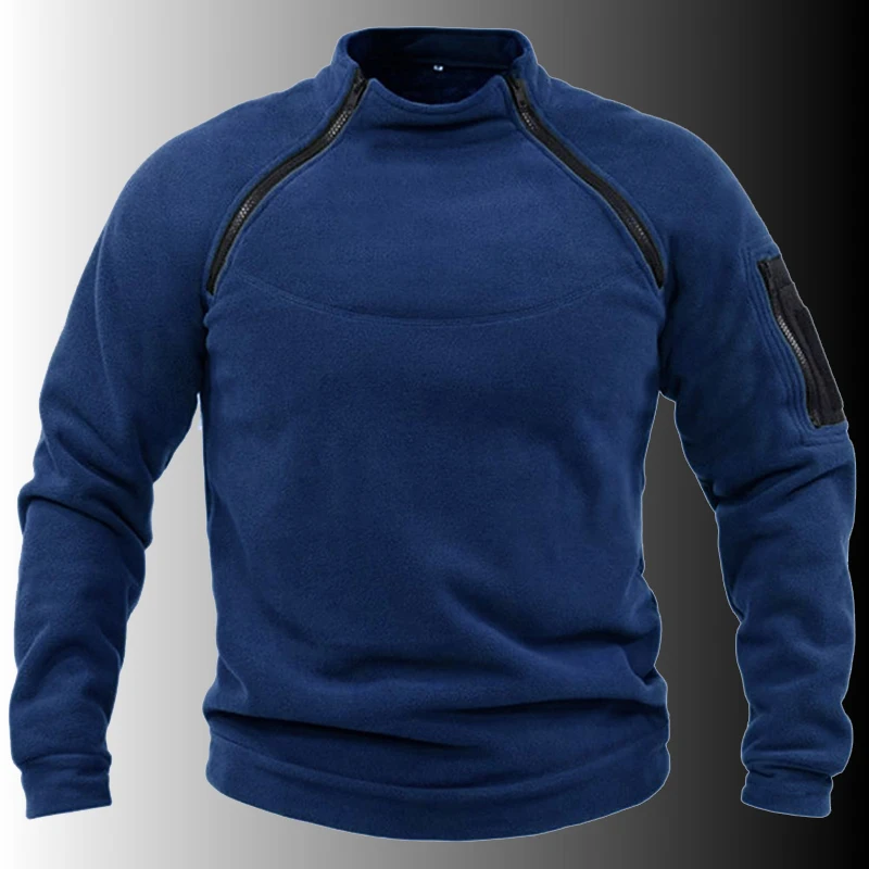 

Men's Tactical Outdoor Jacket Hunting Hooddies Warm Fleece Zipper Sweatshirt Windproof Thick Pullover Male Winter Thermal Coat