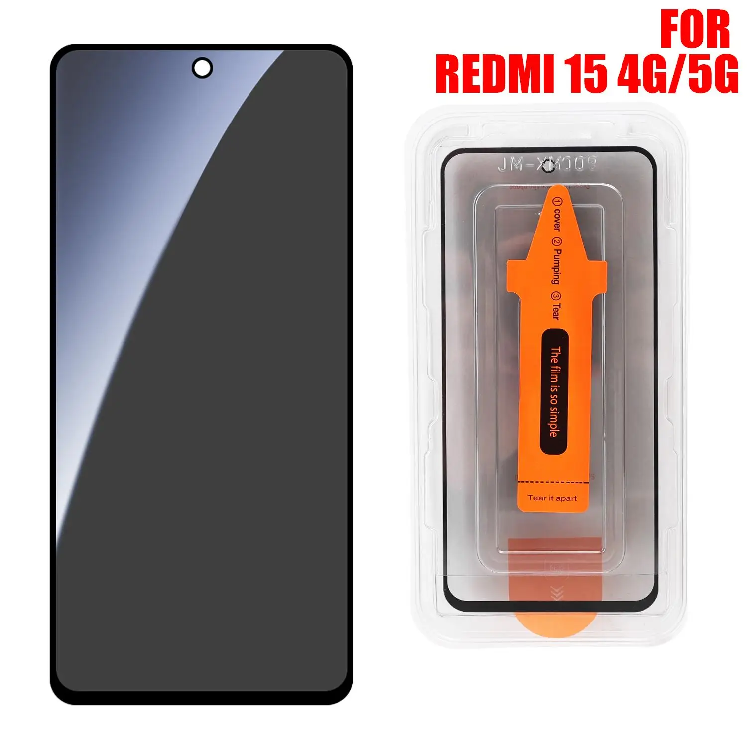 Privacy Tempered Glass Screen Protector with Easy Installation Kit - 2 Pack