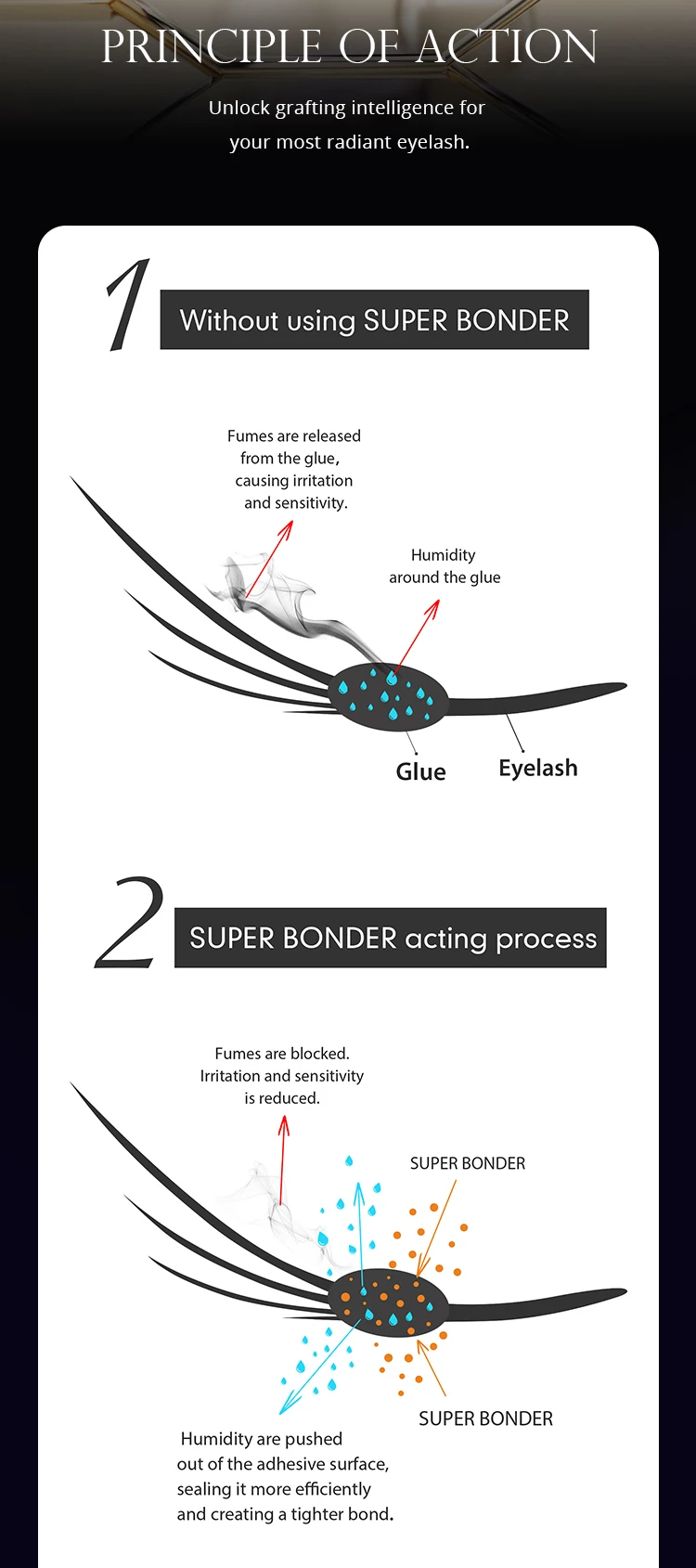 Gollee Super Bonder Extension Lashes for All Eyelash Extension Bonder Improve Durability Fixing Agent Help Adhesive for Eyelashe