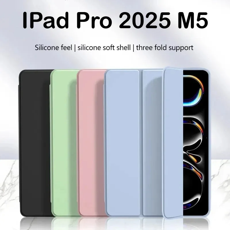 Premium Soft Silicone Tablet Case with PU Cover