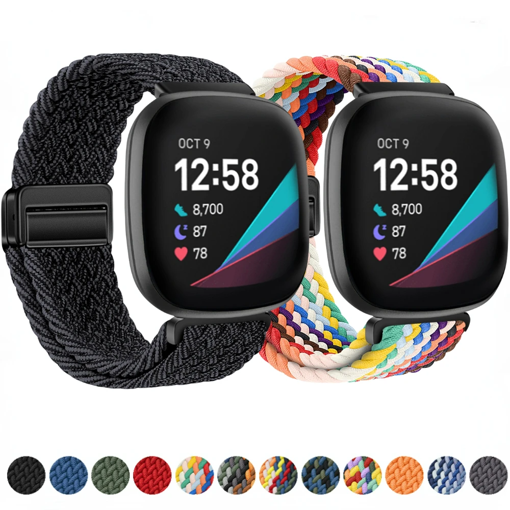 Magnetic Buckle Nylon Strap for Smart Watches - Replaceable Wristband Accessory