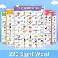Pre K 1st 2nd 3rd Grade Kids Learning 220 English Sight Words Poster Educational Classroom Supplies Decoration Posters 1