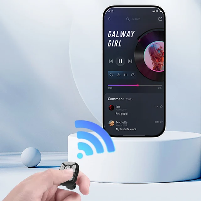 Remote Control Page Turner Ring Auto Camera Shutter Automatic