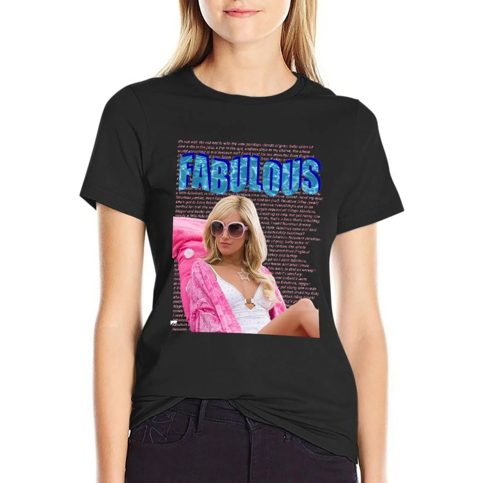 

High School Musical Sharpay Fabulous T-shirt plus size tops anime clothes workout t shirts for Women