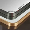 Golden Oval Bath Mirrors Wall Mounted Toilet Dressing Table Makeup Mirror Aluminum Alloy Bathroom Mirror Bathroom Home Decor 4