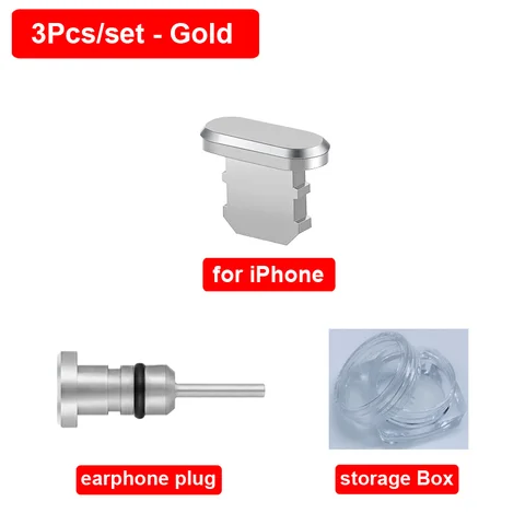 Metal Anti Dust Plug USB Type C Micro Charging Port Protector USB C 3.5mm Earphone Jack Sim Card For iPhone Redmi Samsung