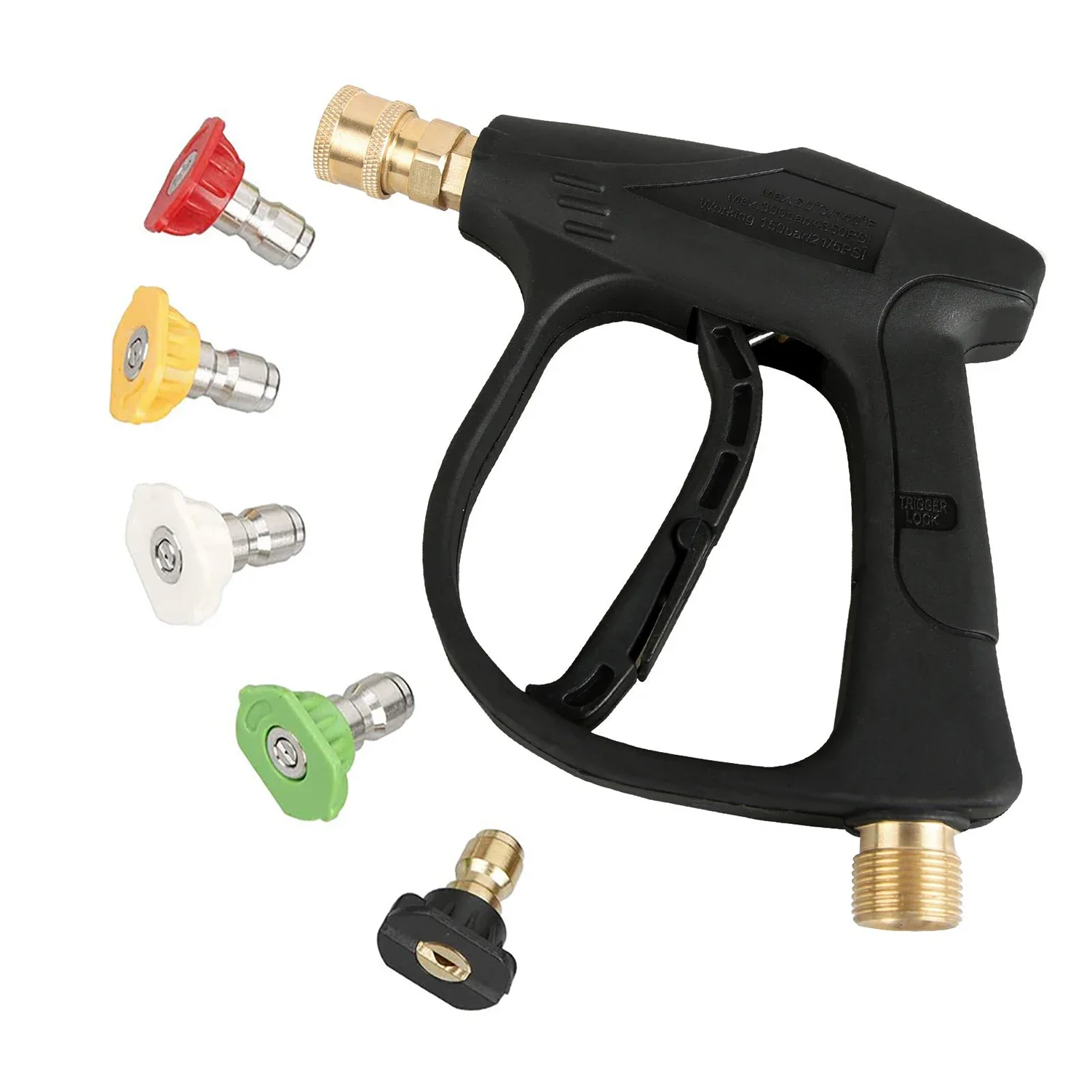 Description Picture 3 of itemM22-14 High Pressure Washer Kit 1/4" Quick Plug Universal Spray Gun Household Snow Foam Cannon Nozzle Car Washing Water Gun