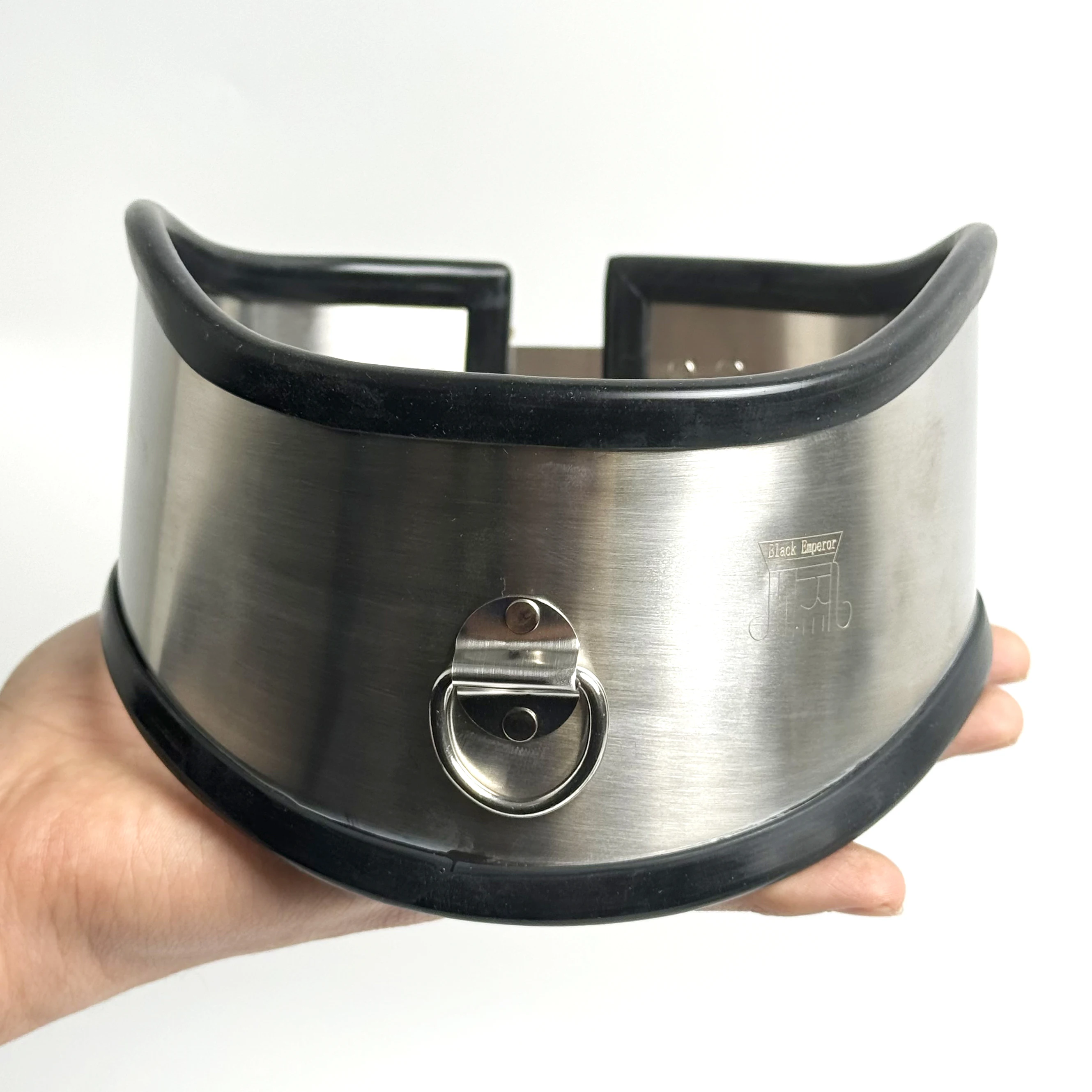 LILUPLAY Stainless Steel Lockable Neck Collar for Bdsm And Chastity Play Adjustable Dog Collar Harness Sex Toy for Couples