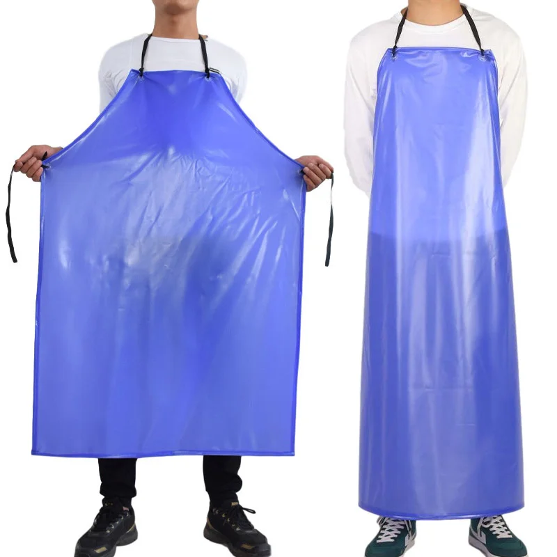 

1pc Waterproof Kitchen Apron Pvc Grembiule Cucina Sleeveless Durable Fartuch Extra Long Multipurpose Apron For Cooking Cleaning