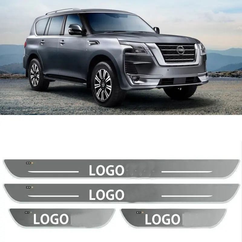 

2x Car Ambient Door Welcome Pedal Lights For Nissan Pathfinder Patrol Primera SUNNY TEANA TERRANO Almera Cube GT-R frontier