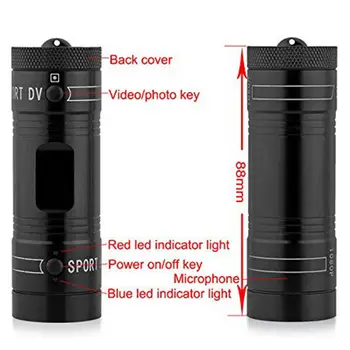 New Motorcycle Camera Full HD 1080P Mini Sports DV Camera Bike Motorcycle Helmet Action DVR Video Cam For ports Outdoor 6