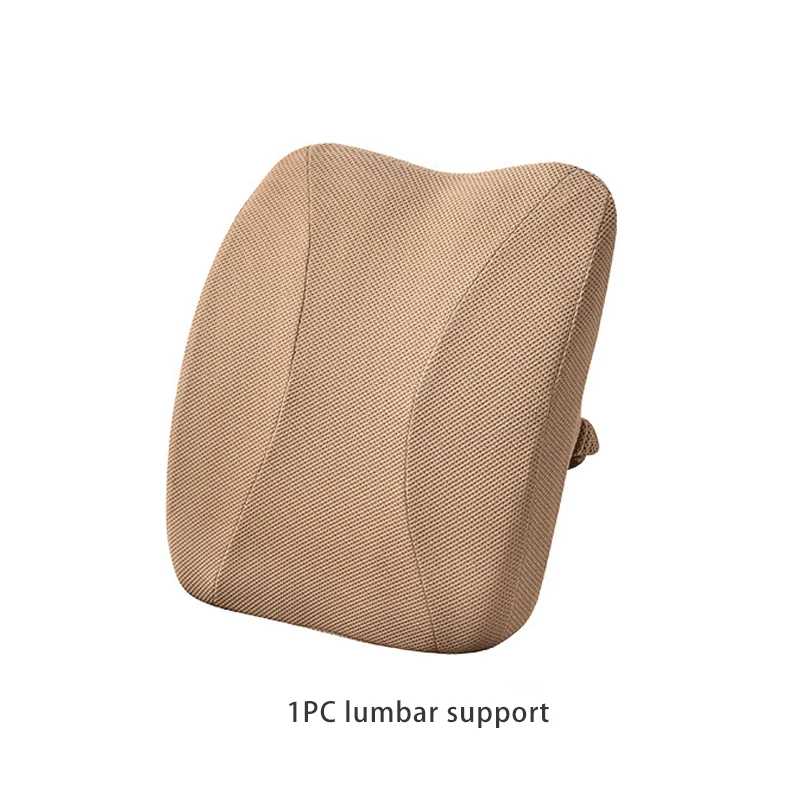 Memory Foam Seat Cushion Orthopedic Pillow Coccyx Office Chair Cushion  Support Waist Back Cushion Car Seat Hip Massage Pad Sets Multi-color Ns2