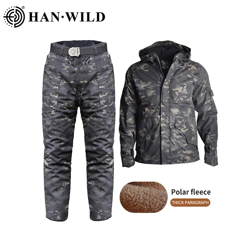 

Зимний теплый Тактический флисовый костюм из искусственного хлопка, армейская камуфляжная куртка, военный софтшелл, брюки для пейнтбола, боевой походный комплект