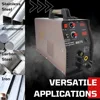 MIG175 175A MIG Welder with Aluminum Spool Gun - Advanced Auto MIG Synergistic Setting, Voltage Fine Tuning,Brown, 240V 5