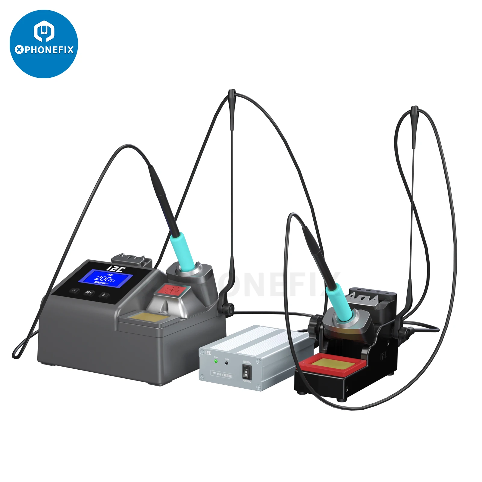 

I2C SW-CH Intelligent Welding Table Expansion Base Platforms For JBC I2C Soldering Station T115 T210 T245 handle With Sleep Base