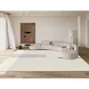 Ins Cream Style Carpet for Living Room Bedroom Bedside Decoration Lounge Rug Plain Sofa Coffee Table Side Area Rugs Non Slip Mat 3