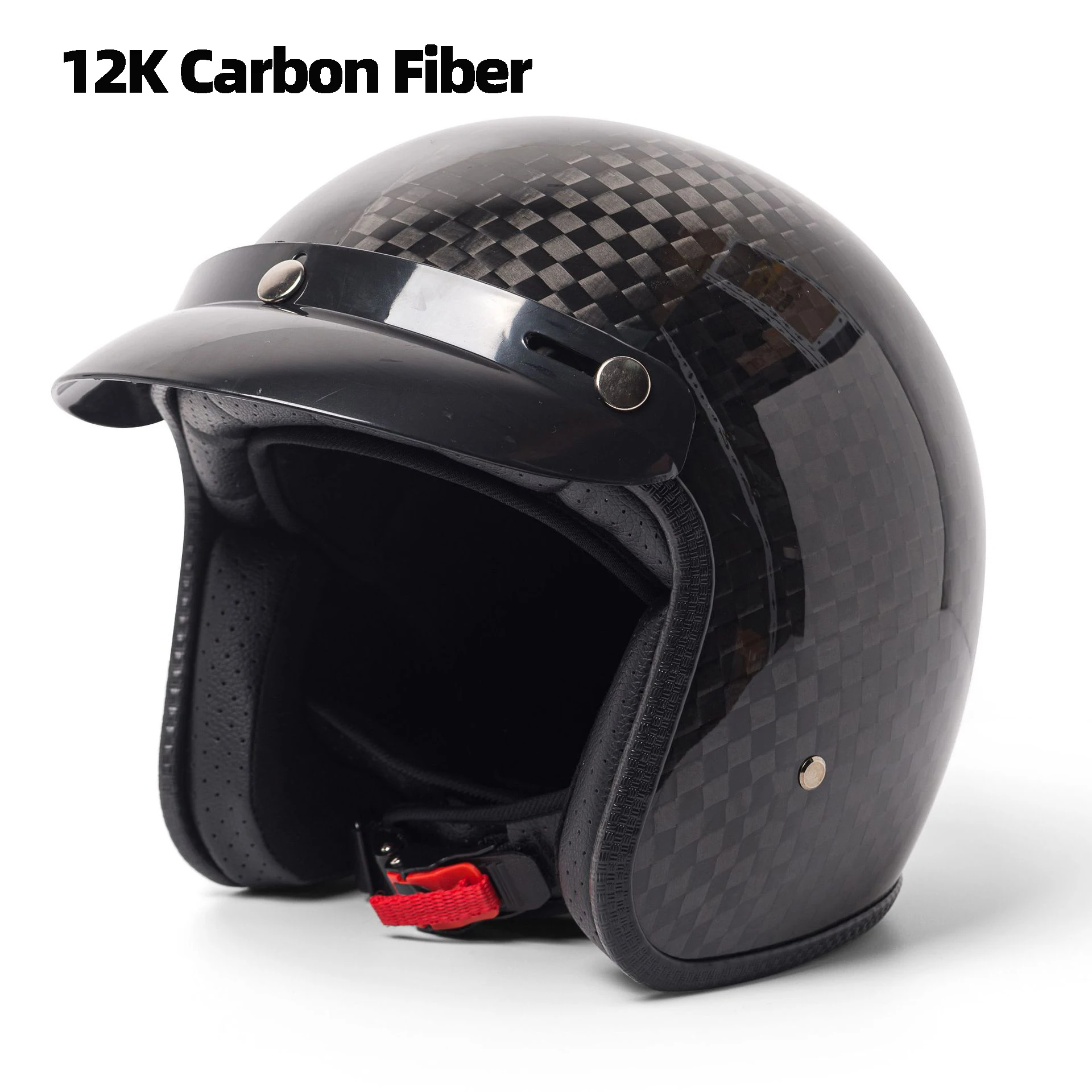 

Классический мотоциклетный шлем из углеродного волокна в стиле ретро, модный защитный шлем для всех сезонов