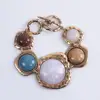 Exaggerated Irregular Stone Retro Bracelet Women Bracelet Women's Hand Bracelets Italian Charm Bracelet 4