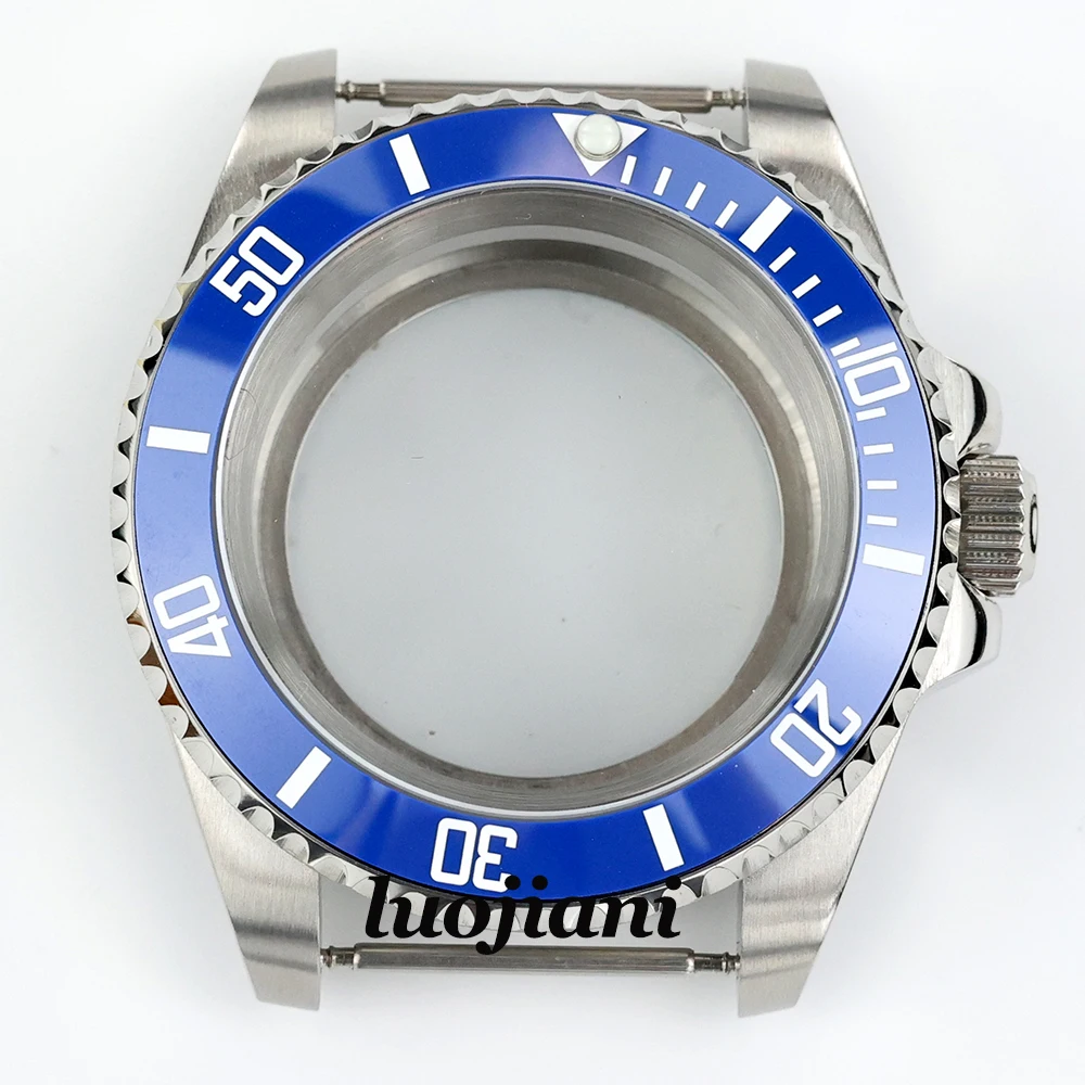 Diver 40mm Men's watch case sapphire glass 316L stainless steel Fit NH35 NH36 movement 28.5mm dial submariner gmt yacht-master