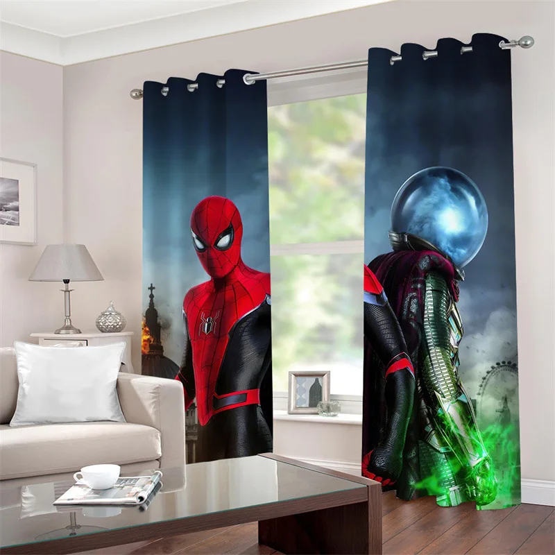 Into the Spider-Verse Window Curtain Blackout Drapes Curtains 2Panel Spider-Man 