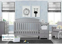 Furniture  Abby Convertible Crib and Changer, Grey 66 discount 2