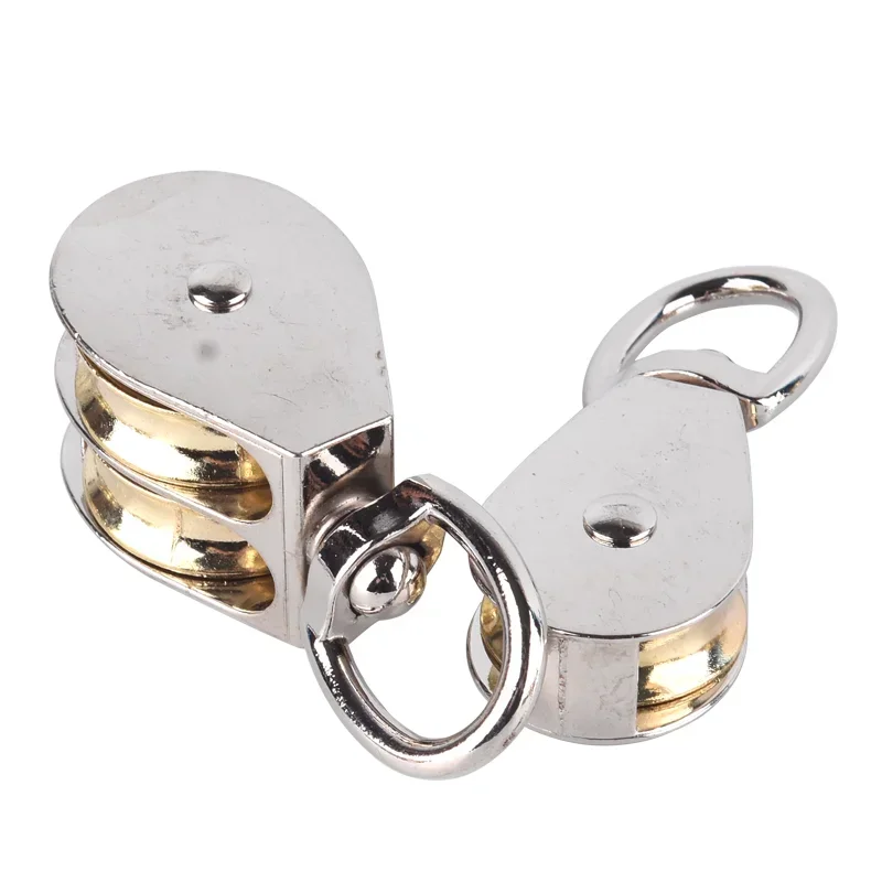 36/48/52/58/75/86mm NEW 36MM Zinc Alloy Swivel Fixed Pulley Sheave Lift Hoist Rope Hanging Single 3