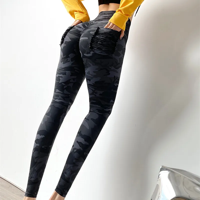 Nuove Donne Mimetiche Per Leggins Stile Graffiti Pantaloni Elasticizzati Slim Esercito Verde Leggings Deportes Pantaloni Mitaogirl
