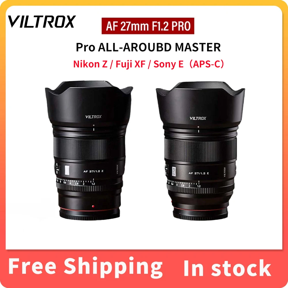Viltrox 27Mm F1.2 Grande Apertura Aps-C Auto Focus Pro Obiettivo Principale Della Fotocamera Per Fuji Xf Sony E Nikon Z