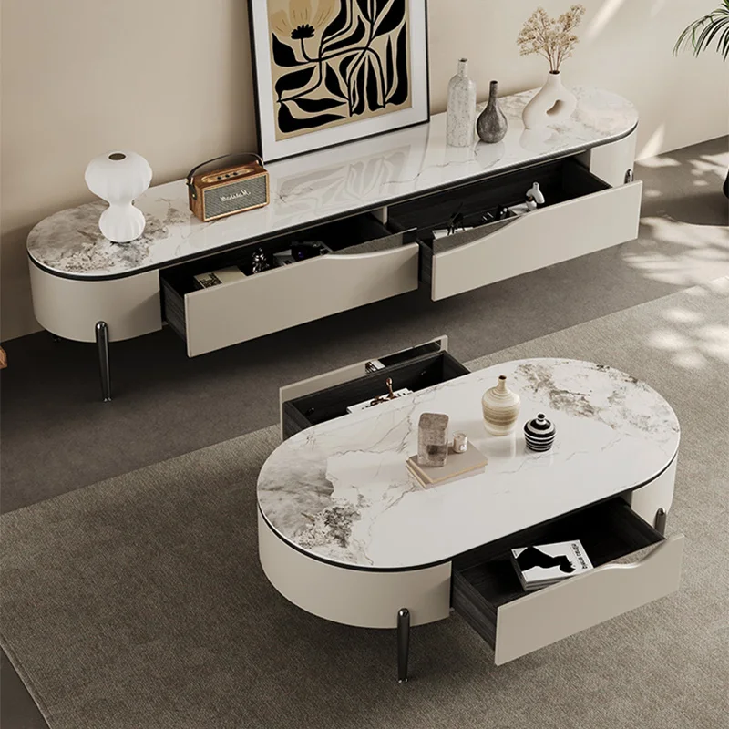 Luxury Coffee Table & TV Stand Set 3