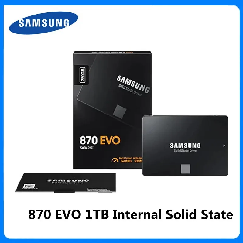 Акция! Samsung SSD 870 EVO 1 ТБ Внутренний твердотельный диск SATAIII 2 5 дюйма HDD жесткий для