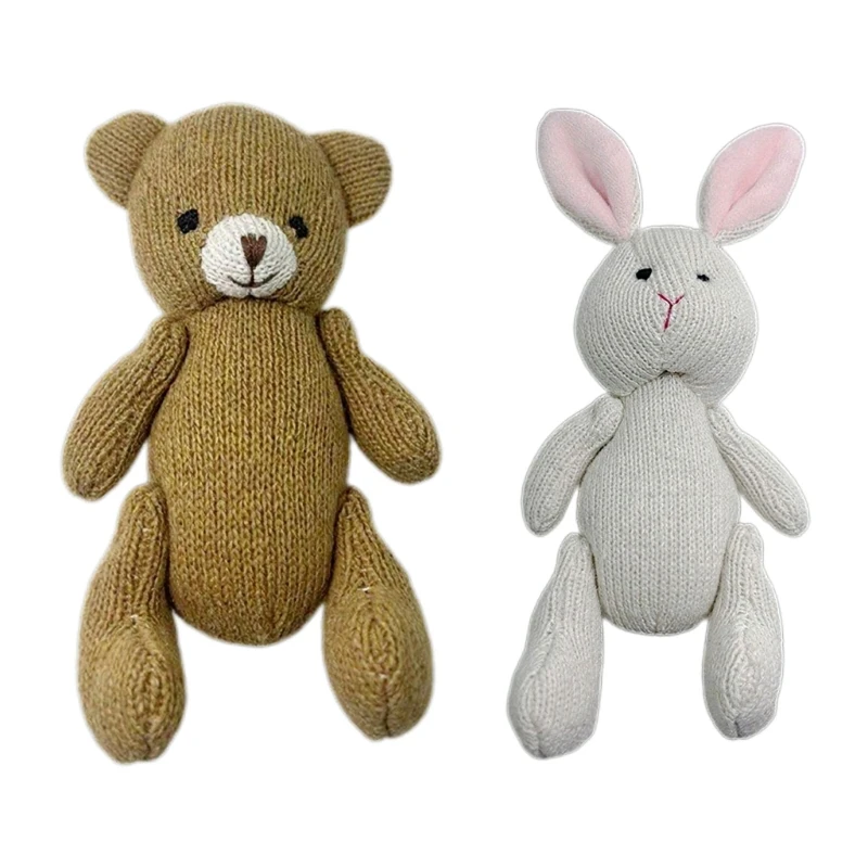 

Baby Photo Backdrop Decoration Newborn Photo Props Knitting Bear