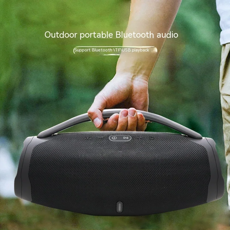 

Booms Wireless Bluetooth Speaker With Colored Lights Warrior Iii Subwoofer Outdoor Portable Sound System Waterproofing Home Gift