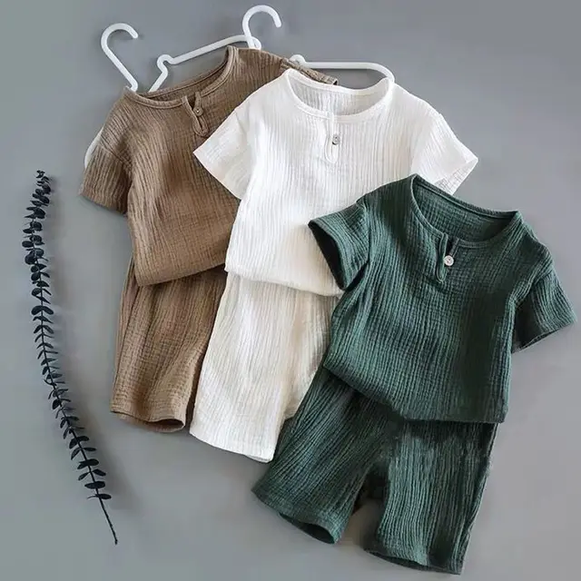 Summer Children Clothes Sets Linen Sports Clothes: Comfortable and Stylish Options for Your Little Ones!