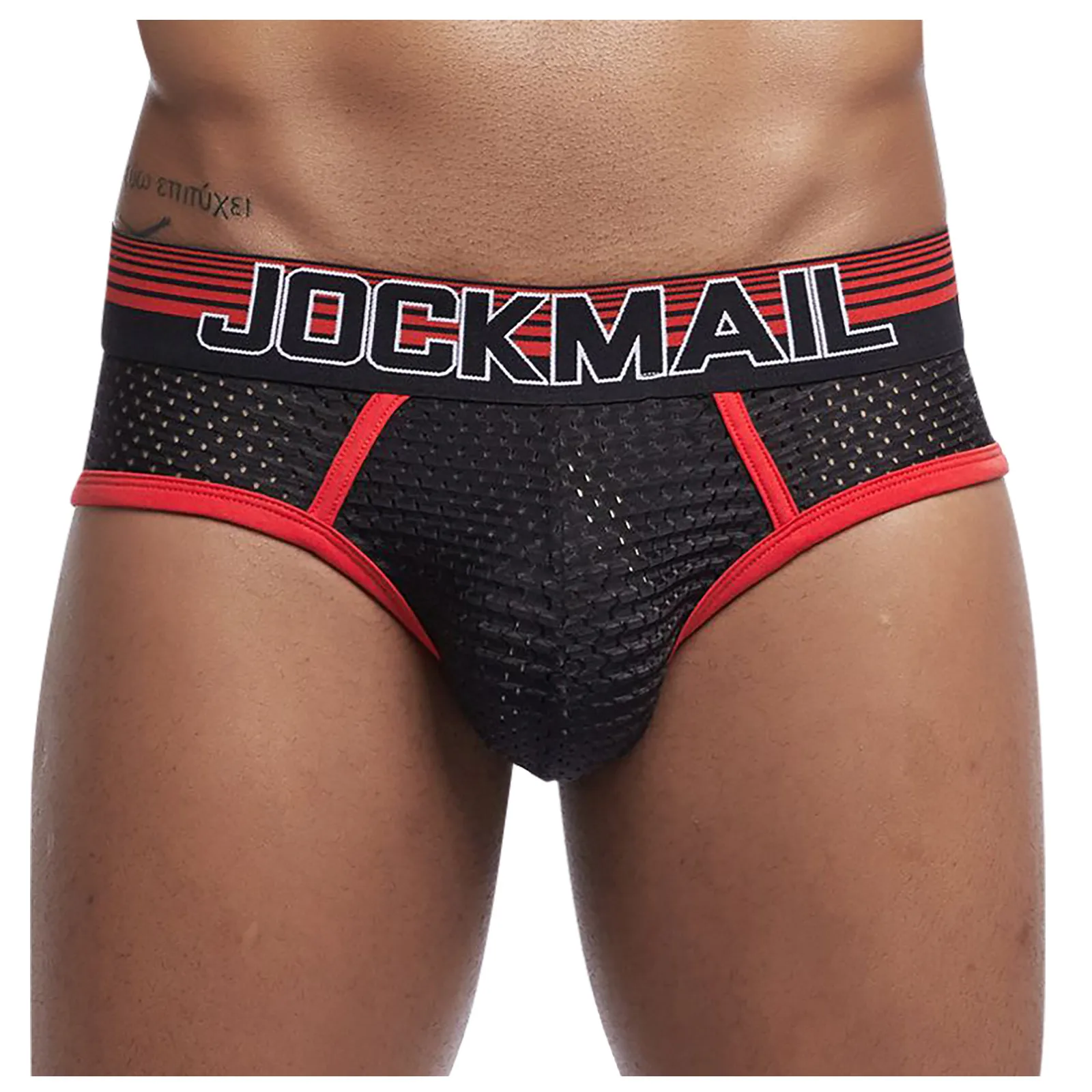 

JOCKMAIL Mesh Sexy Men Underwear ice silk Men Briefs Breathable Slip bikini Gay Male Panties Underpants men thongs g strings