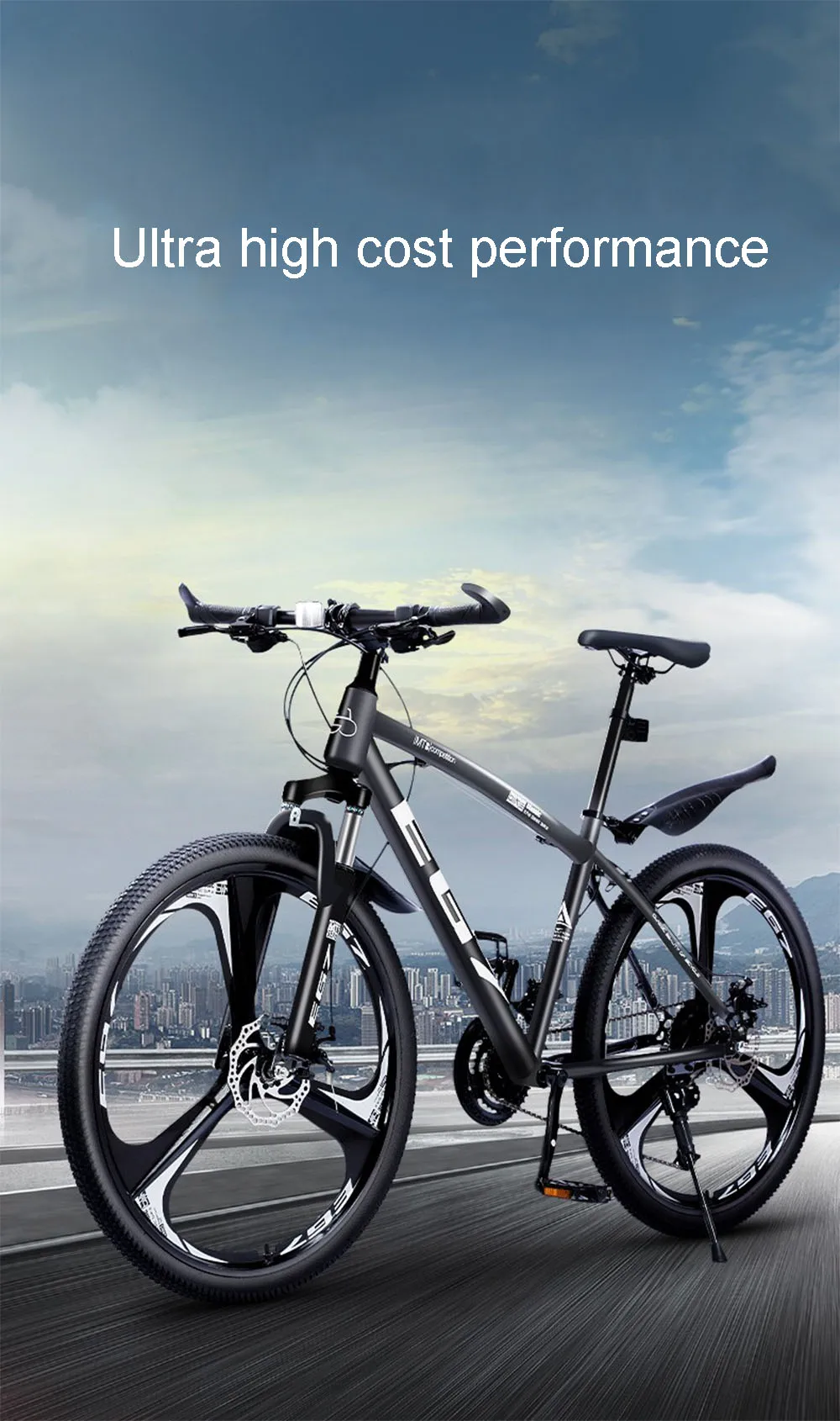 Mountain Bicycle Fixed Gear Sport Utility Vehicle Adult Urban Absorption Timetry Bicycle Suspension Quadro De Bicicleta Cycling