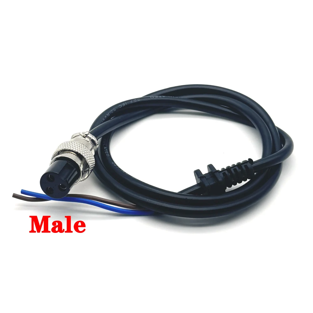 Electric Bicycle Charging Head with Lithium Battery Output Line, 60V 10A Charger Plug Socket