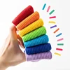 Boy Girl Striped Cotton Sock Knee High Sock for Kids Girls Korean Fashion Simplicity Solid Color Calf Sock for Children 4
