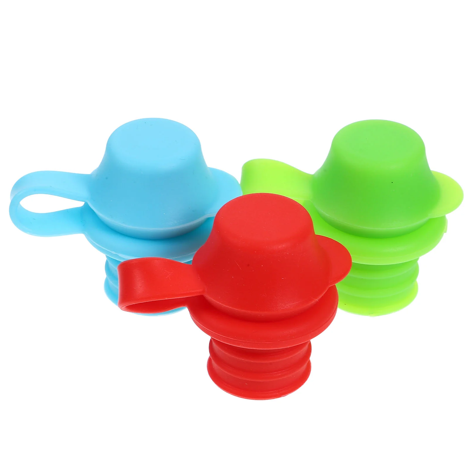 3 Pcs Leak Proof Nipple Silicone Bottle Caps Water Tops For Toddler Children Drink Milk Bottle Feeding Storage Container
