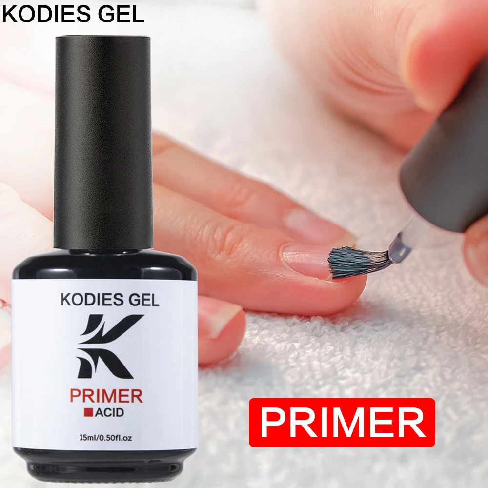 KODIES GEL Nail Primer Base Gel Prep Dehydrator Fast Dry Strong Adhesion Base Coat Gel Polish Semi Permanent UV Manicure Bonder