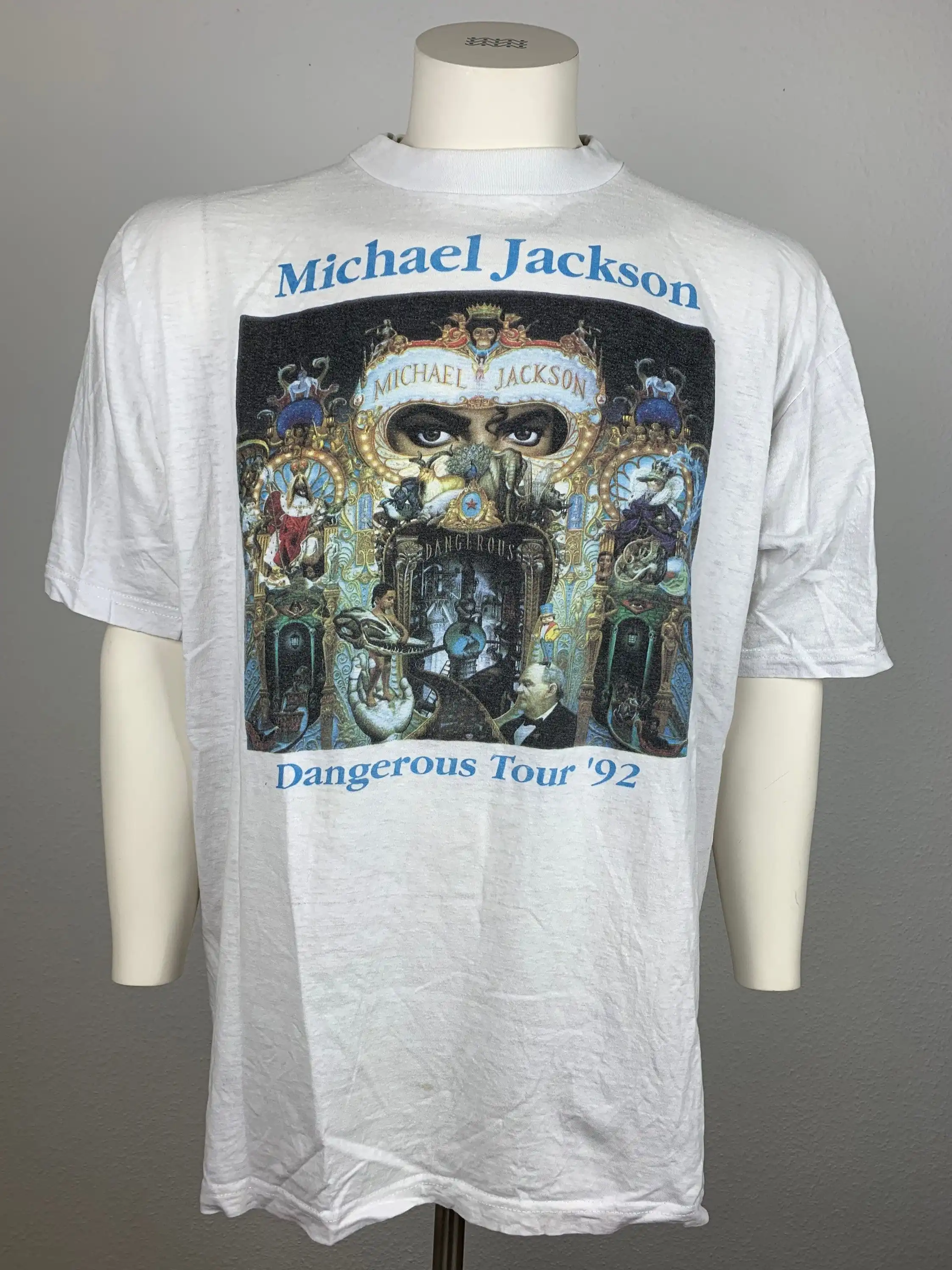 Michael Jackson 1992 T-Shirt Tour Vintage/Pericoloso King Of Pop Concert Tee World Tour