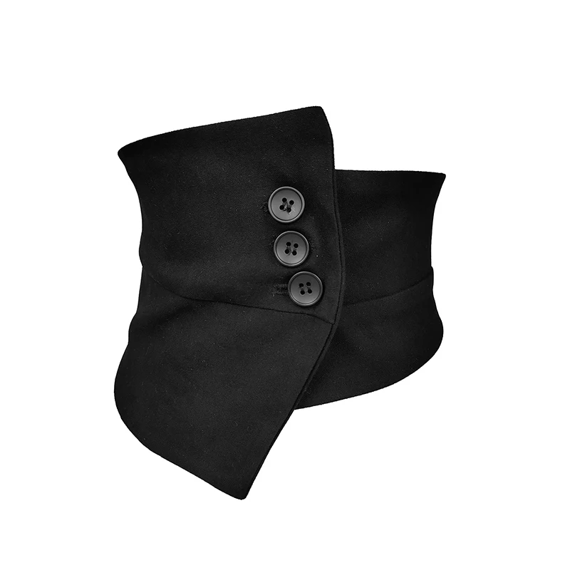Unregelmäßiger Bund für Damen mit ultrabreiter Verzierung, schlichtem und 100 % passendem Rock, Hemddesign und einer kleinen Anzahl von El – Detail 2