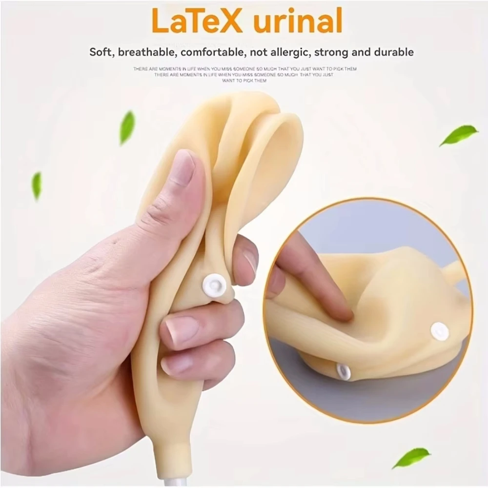 Urinals Women Men Latex Urine Collector Bedridden Breathable Urine Bag Elderly Urinary Incontinence