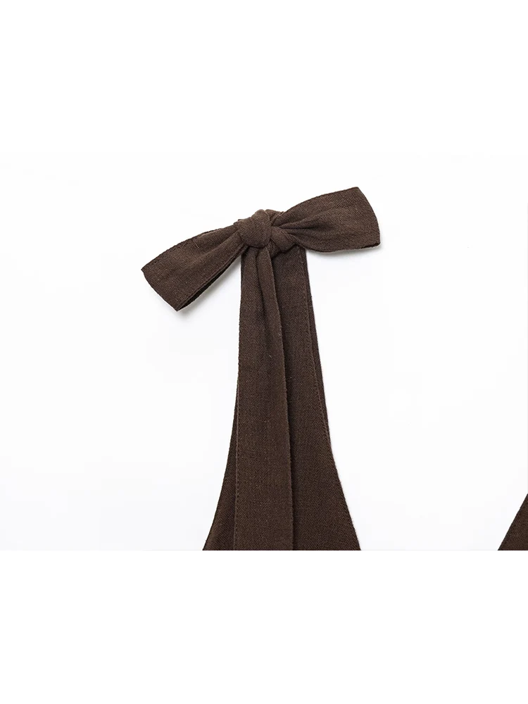 TFMLN Summer New Women's Elegant Shorts Sets Chic V Neck Bow Shoulder Strap Tops Casual Mini Shorts Female Solid Slim Sets