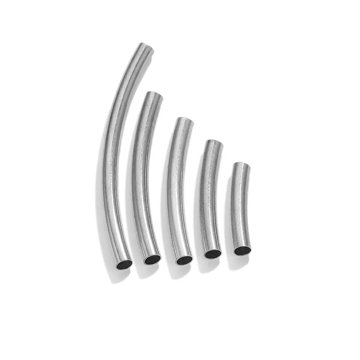 Curve Tube Spacer Beads Connectors for DIY Jewelry Making Bracelet Necklace Accessories 6