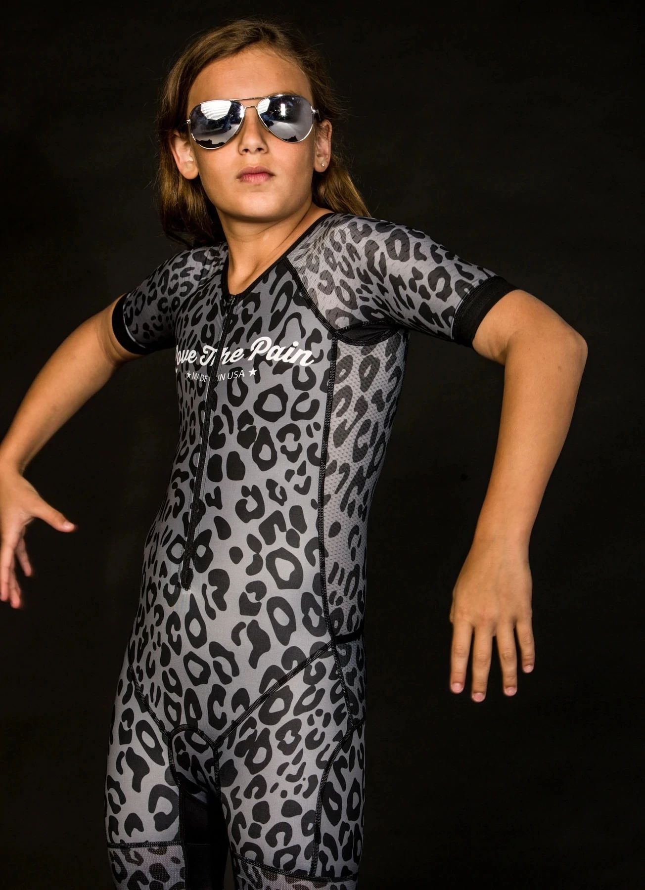 Love The Pain Child Short Sleeve Speed Suit Outdoor Practice