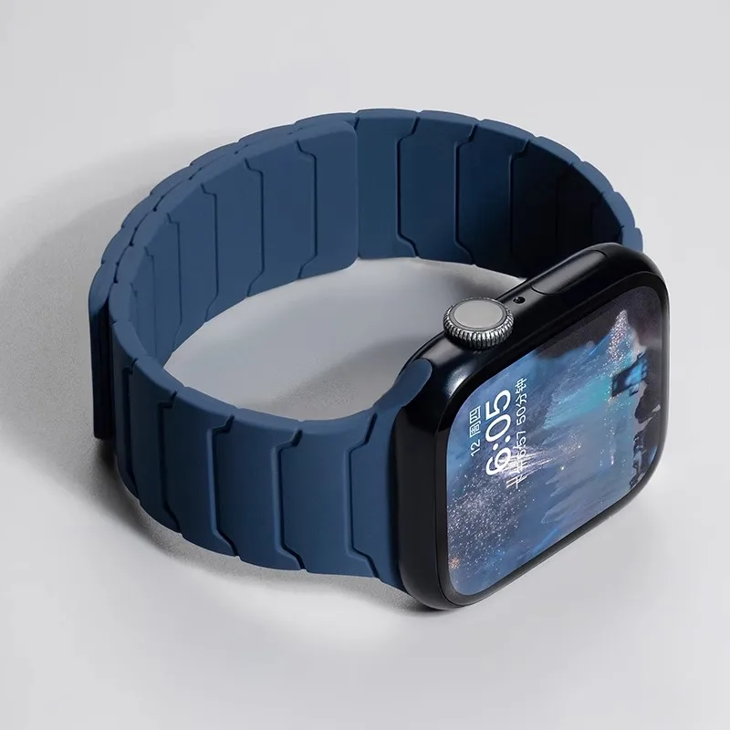 Magnetic Silicone Apple Watch Band Replacement Strap