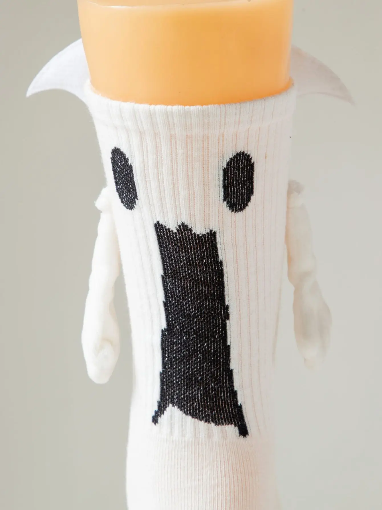 2 Paires Chaussettes Halloween Magnétiques - Motif Chauve-souris - Pour Couple Ou Amis - Tissu Confortable